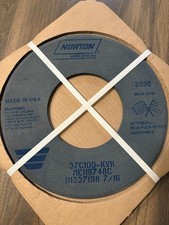 Norton Grinding Dressing Wheel 37C100-KVK 7/16 14”dia x 6.25” hole x 1/2” Thick picture