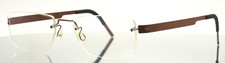 LINDBERG Spirit 2332 Col U12 Brown Unisex Rectangle Rimless Eyeglasses 52-19-140 picture