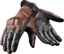 J.A.G. Leather Motorcycle Motorbike Knuckle Protection Powersports Gloves picture