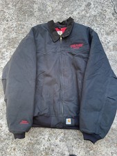 Vintage Carhartt J13 Jacket~ Black~Red Quilt Lined~Men's 2X~ Excellent picture