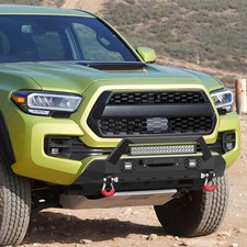 Stubby Front Bumper Guard W/ Winch Plate & LED Light For 2016-2023 Toyota Tacoma picture