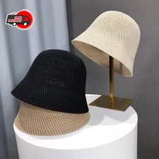 New Summer Cap Hot Women's Fashion Fisherman Hat Hand-woven Bucket Straw Beach picture