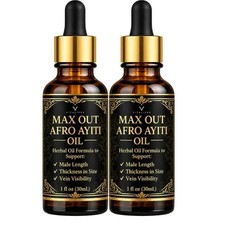 (2 Pack) Max Out Afro Ayiti Herbal Massage Oil Natural Botanical Formula 30ml picture
