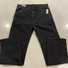 NWT Gap Men’s 90s loose carpenter pants  33/34  Black picture