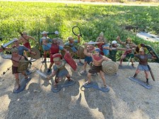 Vintage GoldMarx 6” Warriors Lot of 13 Vikings Egyptians Romans Complete Figures picture