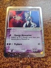 Nintendo Mewtwo ex Ultra Rare Holo 101/109 EX Ruby & Sapphire 100 HP picture