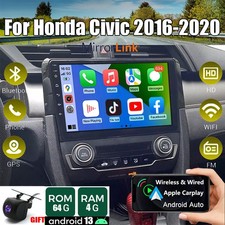 64G PLUG PLAY  APPLE CARPLAY CAR STEREO RADIO FOR 2016-2020 HONDA CIVIC GPS WIFI picture