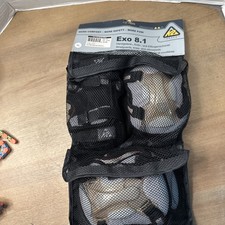 K2 EXO Skate Protection 6 Piece Pad Set - Adult Size XL - Black picture