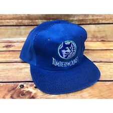 NOS Vintage Minnesota Timberwolves Corduroy Snapback Hat Cap (b5) picture