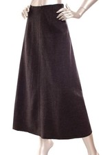 NEW Eileen Fisher 100% Wool A Line Full Length Skirt Dark Gray picture