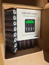 12 Pack CR123A Rechargeable Batteries LED Charger Compatible with Wireless Arlo  picture