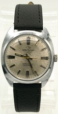 Vintage Unichron 17 Jewels Swiss Manual Watch Patina Silver Dial Running picture