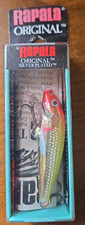 Lot of 1 Vintage Rapala 5 CLN Clown Silver Plated Balsa Floating picture