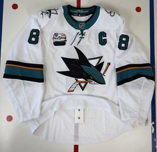 San Jose Sharks Joe Pavelski 2018-19 Authentic Team Issued Adidas MiC Jersey 54 picture