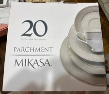 New Mikasa Parchment 20-Piece Dinnerware Set 5077604 Service For 4 picture