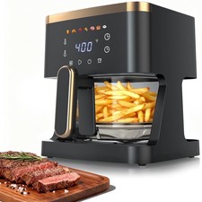 Patbrela AF306 7-in-1 Air Fryer, 5 QT Glass Basket, 360 Cooking Window, 1400W picture