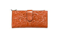 Patricia Nash Nazari Bifold Wallet, Cinnamon, Small picture