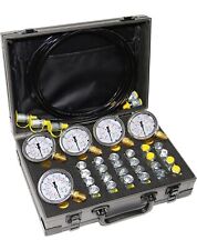 60P Hydraulic Pressure Test Kit with 5 Gauges 24 Couplings 3 Hoses for Excavator picture
