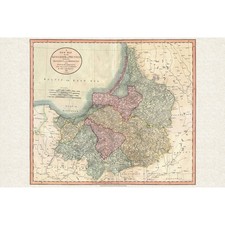 John Cary's 1799 Map of the Kingdom of Prussia Highlighting Regional Divisions picture