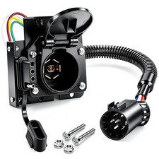 7 Way Trailer Plug,7-Way Blade and 4-Way Flat Trailer Wiring Adapter for Ford... picture