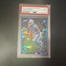 Panini 2023 NSCC VIP Gold Jahmyr Gibbs RC Blue Sparkle Rookies RC5 PSA 10 /149 picture
