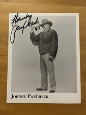 Vintage Country Icon Johnny Paycheck Autographed Signed 8x10 with COA picture
