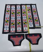 Handmade Old American Sioux Bead work for War Shirts / Pants / Legging BWD175 picture