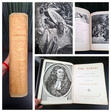 c.1868 - La Fontaine's Fables / Illustrated by Gustave Doré / Large 4.3 kg / Eng picture
