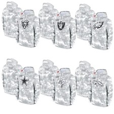 Men's 2024 Arctic Camo Salute to Service Sideline Therma Pullover Hoodie - NEW | picture