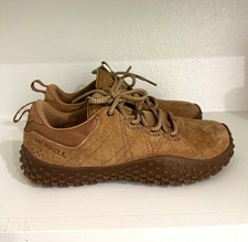Merrell Wrapt Women’s Brown Suede Lace-Up Low Top Sneaker Rubber Outsole picture