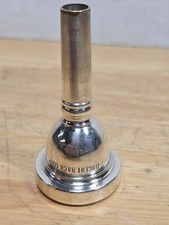 Vintage Vincent Bach Corp. 6 1/2 AL Trombone Mouthpiece Small Shank Silver Plate picture
