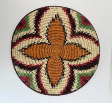 Hand Crafted Tray Coil Plate Basket Native Wounaan Embera Panama New picture