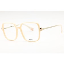Furla Women's Eyeglasses Shiny Ivory Full Rim Oversized Shape Frame VFU632 0702 picture