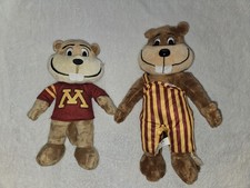 University of Minnesota Goldy Gopher Plush Lot Of 2 picture