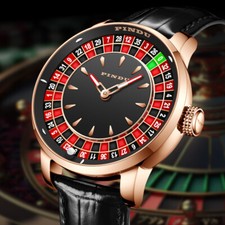 2024 PINDU Luxury Men's Automatic Watch 5ATM Casino Tourbillon Rotating Roulette picture