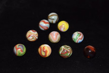 🧐👉 all top picks JABO/DAS Lot of 10 mixed runs collector marbles .718