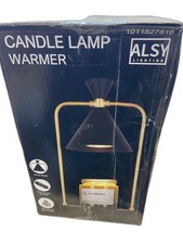 Alsy 11.8 in. Black Gold Candle Warmer Table Lamp with Timer Option picture