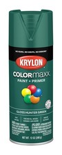 Krylon ColorMaxx 12 Oz. Gloss Spray Paint, 1 Count (Pack of 1), Hunter Green picture