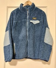 L.L. Bean Hi-Pile Fleece Jacket Blue/Green, Size Small, Full-Zip picture