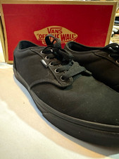VANS Atwood Canvas Sneaker Black Lace Up Men’s US 11 VN-0TUY186 picture