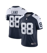 Dallas Cowboys Jersey Mens Navy NFL Football CeeDee Lamb Nike NEW Throwback picture
