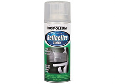 Rust-Oleum Reflective Finish Clear Spray Paint 10 oz Night Safety Plate Masker picture