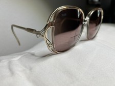 Vintage Luxottica Italy Elegance Sunglasses Frames 57[]15 Brownrose SHORT TEMPLE picture