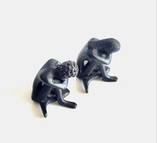 Vintage Iron Thinker Brutalist Sculptures, Mid-Century Minimalist Paperweights picture