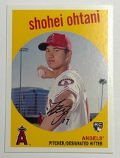 2018 Topps Archives - 1959 Design Shohei Ohtani #50 Pitching Pose (RC) picture