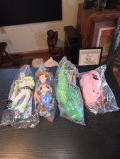 1995 Vintage Set Of 4 Burger King Toy Story Pals Plush Puppets Sealed NIB Disney picture