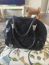 Brighton Black Cutwork Purse With Matching Wallet picture