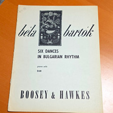Béla Bartók Six Dances in Bulgarian Rhythm Piano Sheet Music picture