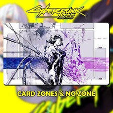 Playmat Cyberpunk TCG Sasha Yakovleva Won't Let You Down v2 24''x14'' 600x350x2 picture