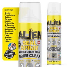 Alien Waterproof Sealant Spray Clear Caulk 14 oz Liquid Rubber Indoor Outdoor picture